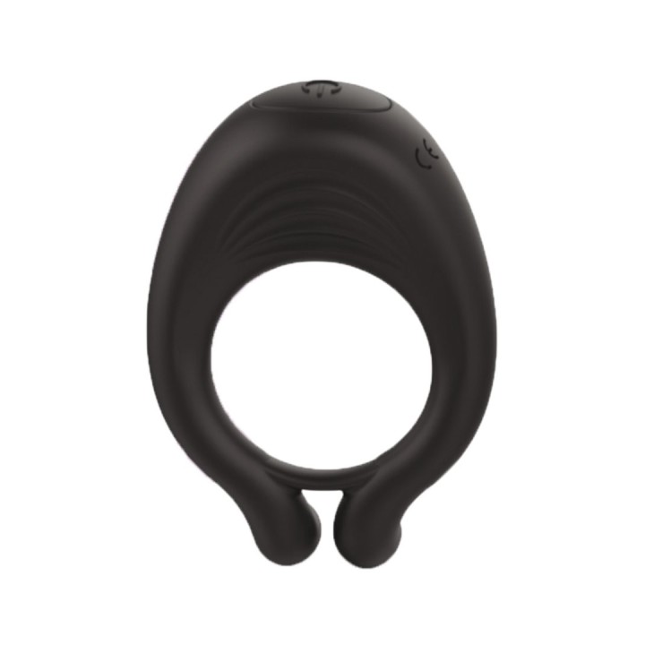 OCTAVE, Cockring Noir dans un silicone médical doux avec 1 mode de vibration - Oralove