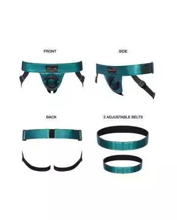 Curious metallic green harness - Strap On Me