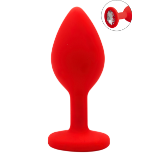 Plug rouge bijou cristal Small CHERRY - Oralove