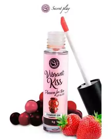 Stimulating lip gloss - candy strawberry