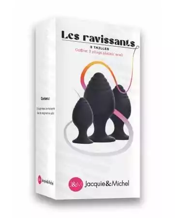 Box of 3 anal plugs The Ravishing - Jacquie and Michel