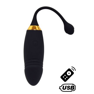 HAPPY, Un Œuf vibrant long USB avec télécommande, dans un silicone médical doux et lisse - Oralove