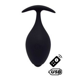 BABA, Plug vibrant anal noir USB, avec télécommande