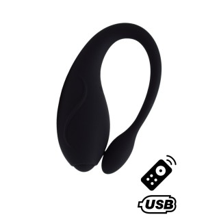 TANDEM Noir, stimulateur pour couple USB avec télécommande en silicone médical - Oralove