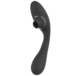 Stimulateur Clitoridien Vibromasseur Point G 2-en-1 DINA Noir - Oralove