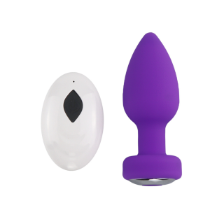 Plug Anal Vibrant Télécommandé SHAKY Violet - Oralove
