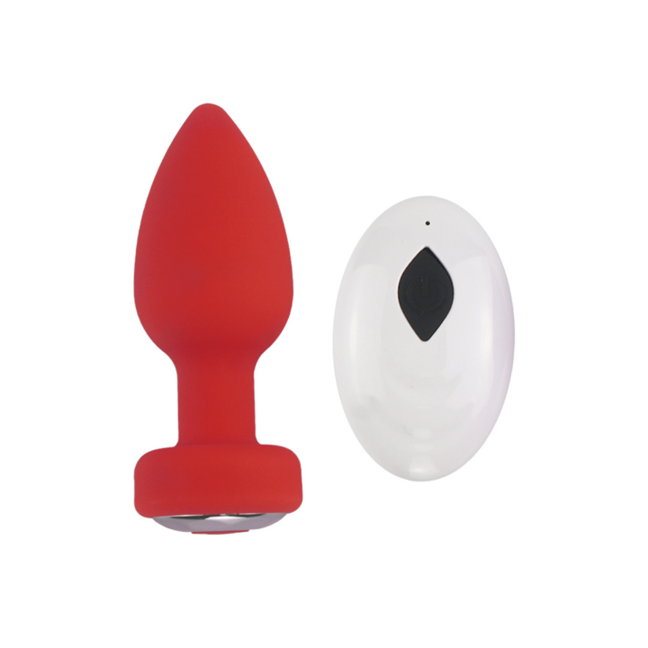 Plug Anal Vibrant Télécommandé SHAKY Rouge - Oralove