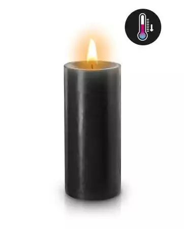 Low temperature black candle