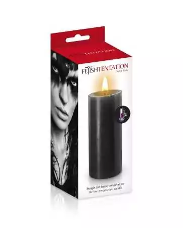 Low temperature black candle