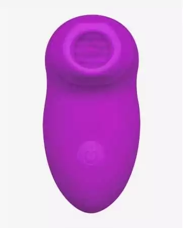 Estimulador clitoriano com 2 pontas intercambiáveis de sucção e língua - BOZ-058PUR