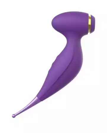Bird of Paradise - 2-in-1 Vibrator with Suction and Purple Stimulator - CR-820PUR