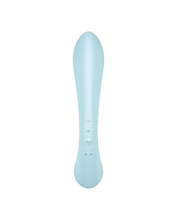 2 in 1 Rabbit Punto G con stimolatore del clitoride e Wand Blu USB Triple Oh Satisfyer - CC597813
