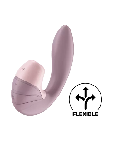 2 in 1 G-spot vibrator with clitoris stimulator USB pink Supernova Satisfyer - CC597780