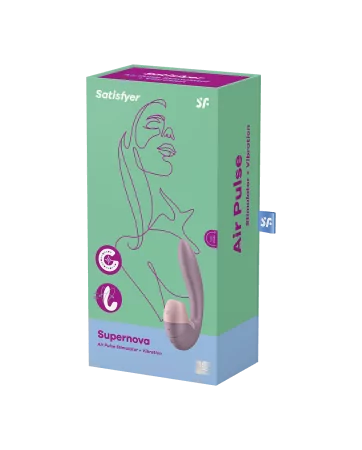 2-in-1 G-Punkt Vibrator mit Klitorisstimulator USB Rosa Supernova Satisfyer - CC597780