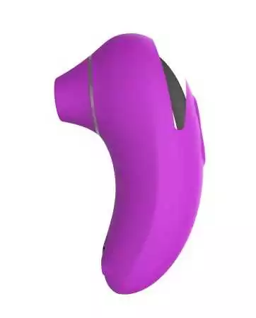 Klitoraler Vibrator mit vibrationsförmiger Spitze auf violettem USB-Membran - WS-NV053PUR