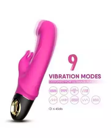 Rosa Rabbit Vibrator mit 9 leistungsstarken Vibrationsmodi - USK-V10PNK