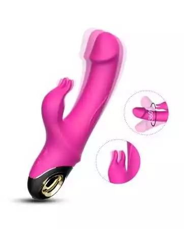 Rosa Rabbit Vibrator mit 9 leistungsstarken Vibrationsmodi - USK-V10PNK