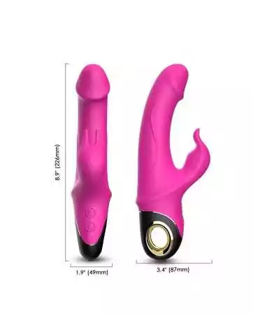 Rosa Rabbit Vibrator mit 9 leistungsstarken Vibrationsmodi - USK-V10PNK