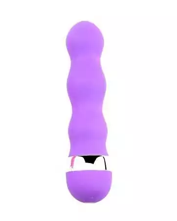 Mini vibratore viola ondulato 11 cm - BOZ025PUR