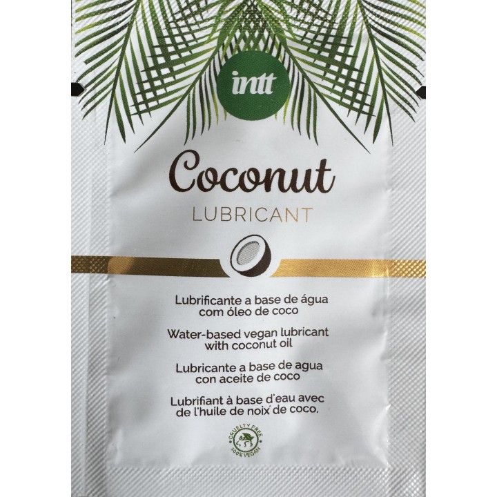 Echantillon Vegan noix de coco lubricant - Lubrifiant base eau 2ml - Oralove