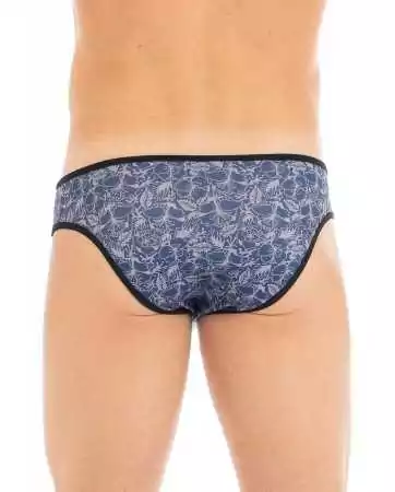 Printed blue Paradise briefs - LM2304-61BLU