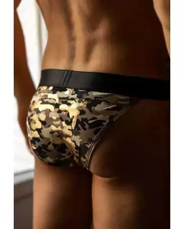 Printed silver camouflage ARMY briefs - LM2306-61CAM
