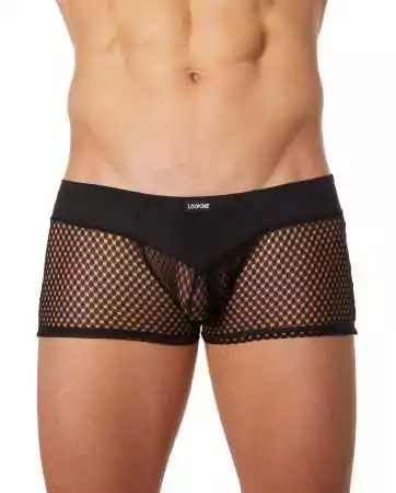 Black mesh boxer with opacity - LM21-67ABLK