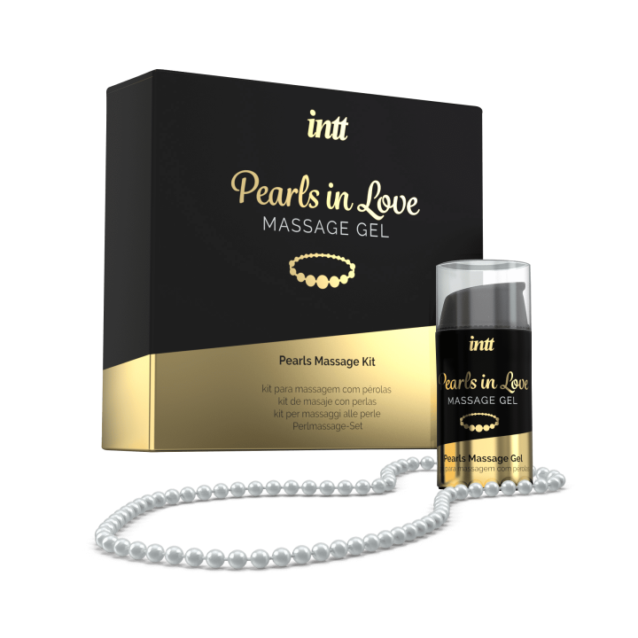 Pearls in love - Kit de massage avec collier de perles - Oralove