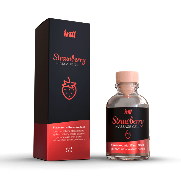 Massage gel fraise - Gel embrassable - Oralove