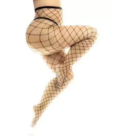 Plus size sexy large fishnet tights - MAL1106XBLK