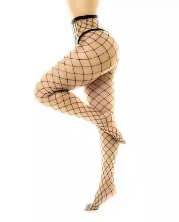 Sexy Wide Fishnet Tights - MAL1106BLK