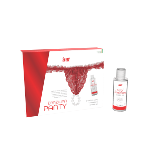 Red brazilian panty - String et lubrifiant - Oralove