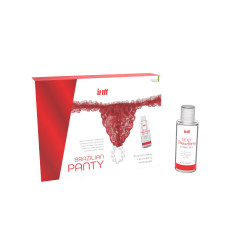 Red brazilian panty - String et lubrifiant
