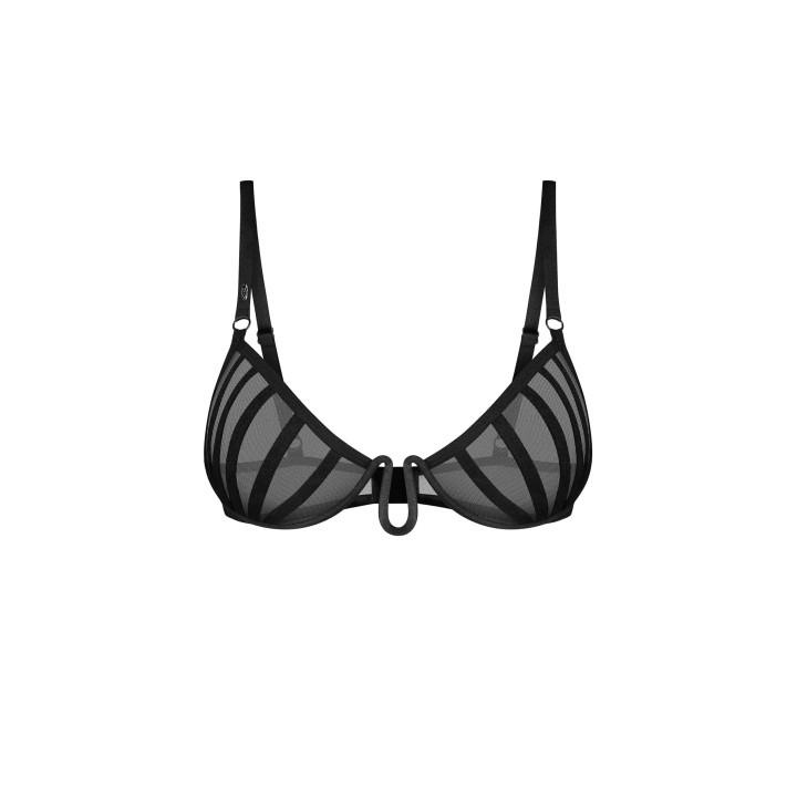 Aurorium demi-soutien-gorge noir - Oralove