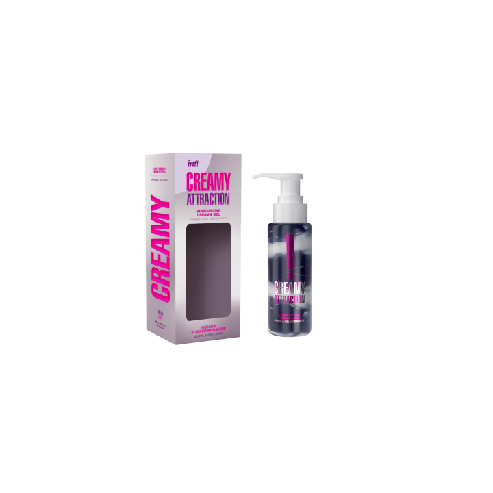 Creamy attraction - Crème et gel de massage embrassable à la mûre - Oralove