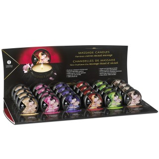 Présentoire mini bougies de massage - 24 unités - Oralove
