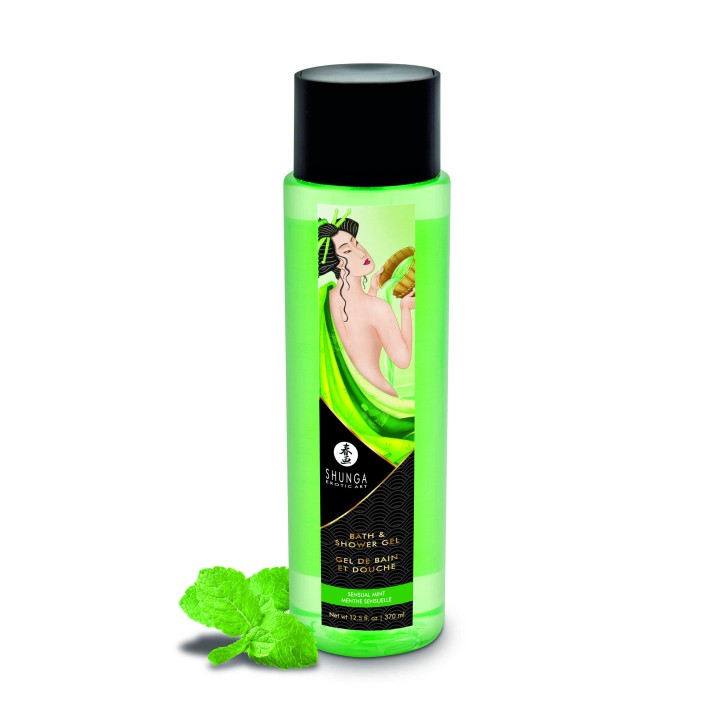 Gel de bain douche Shunga - Menthe sensuelle 370 ml - Oralove
