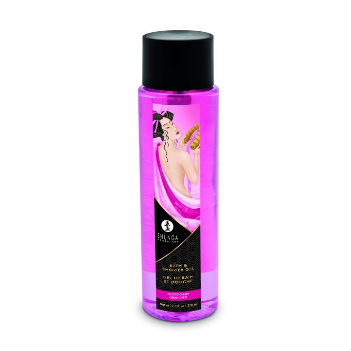 Gel de bain douche Shunga - Cerise givrée 370 ml - Oralove