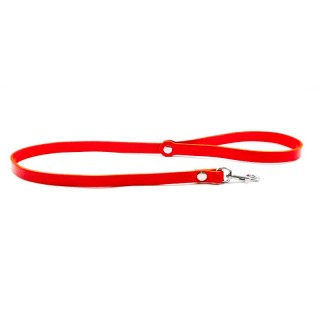 Laisse longue cuir Rouge - Oralove