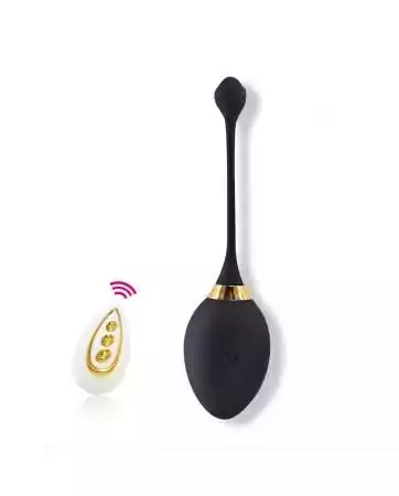 Black USB remote-controlled vibrating egg - TOD-065ABLK