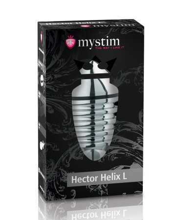 Plug électro-stimulation L Hector Helix - Mystim12241oralove