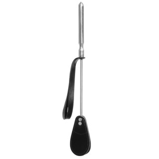 Cravache Métal Courte mèche Large Noir - Oralove