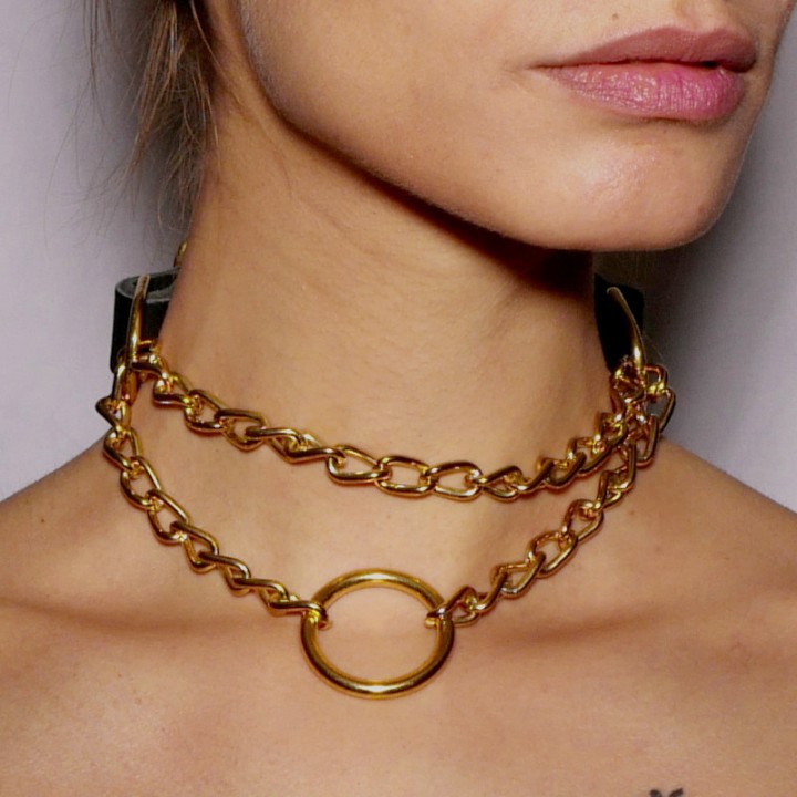 Collier étrangleur Gold - Oralove