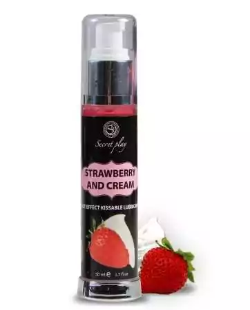 2 in 1 Strawberry Cream Flavored Warming Lubricant and Massage Oil - SP5389