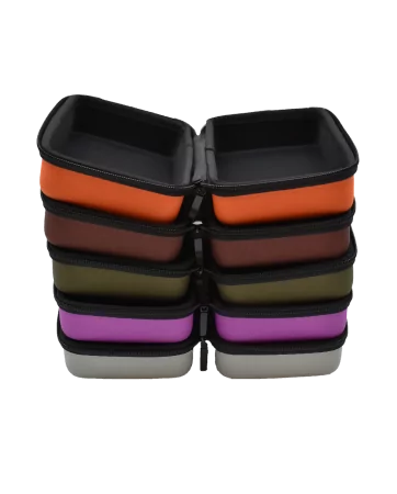 Caixa de armazenamento rígida de cor roxa - EVABOXPURPLE
