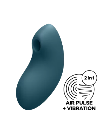 Estimulador clitoriano por ar pulsante e vibração azul USB Vulva Lover 2 Satisfyer - CC597826