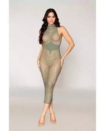 Geometric seamless fishnet bodystocking dress - DG0489SAG