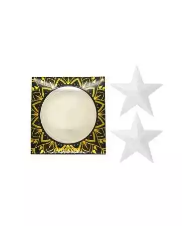 Protetor de mamilos em metal branco com formato de estrela - 201200107