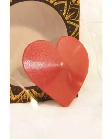 Protetor de mamilos de metal vermelho em forma de coração - 202000106
