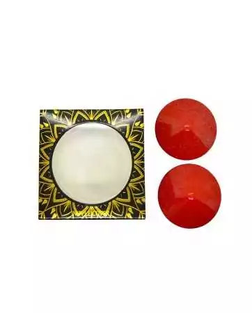 Metallic red nipple covers cone - 202000104